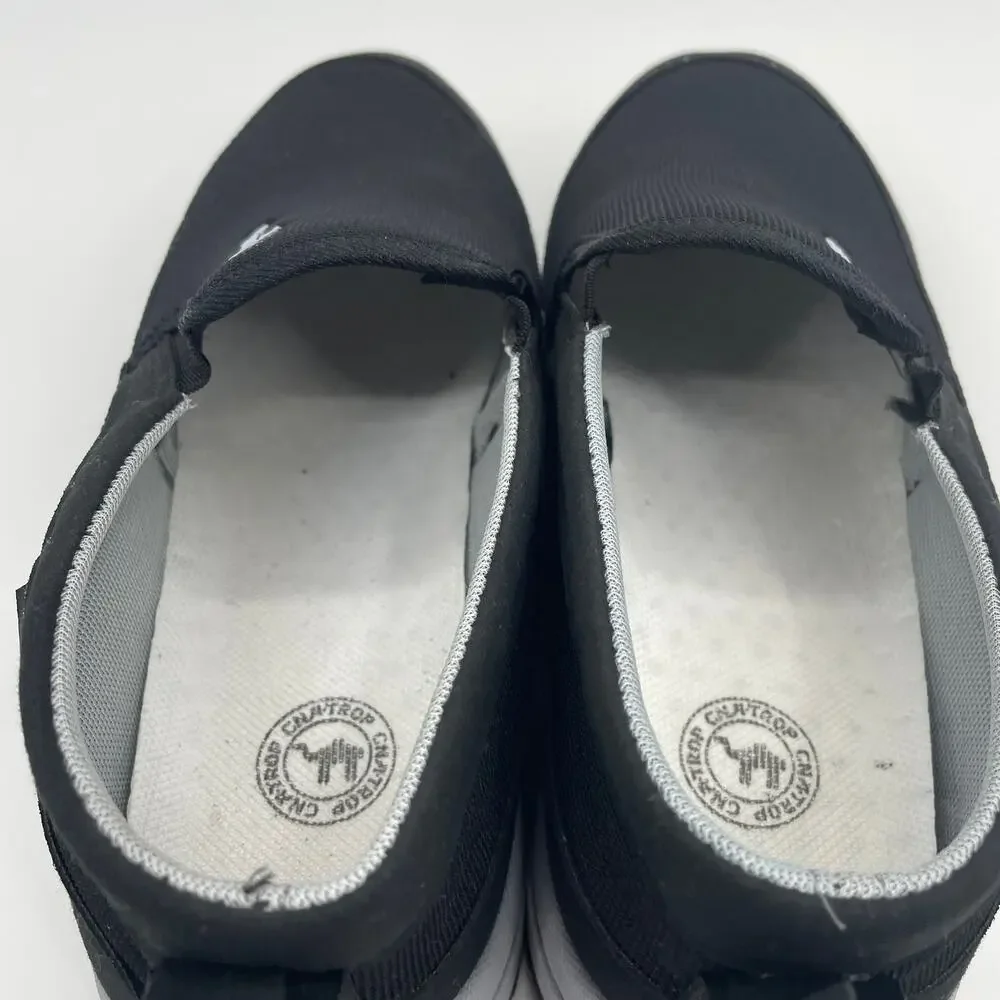 CNA TROP Breathable Orthopedic Travel Plimsolls Shoe Mens Size 8 Black Loafer